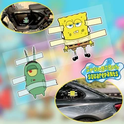 SpongeBob Car Decorative Stickers Plankton Cartoon Body Scratches Shield Safety Warning Decal Decorative Anime Funny Car Sticker