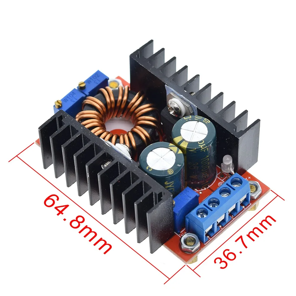 DC-DC CC CV Buck Boost Converter 9-35 to 1-35V 80W Buck Booster DC Step Down Step Up Adapter Module Adjustable Voltage Regulator