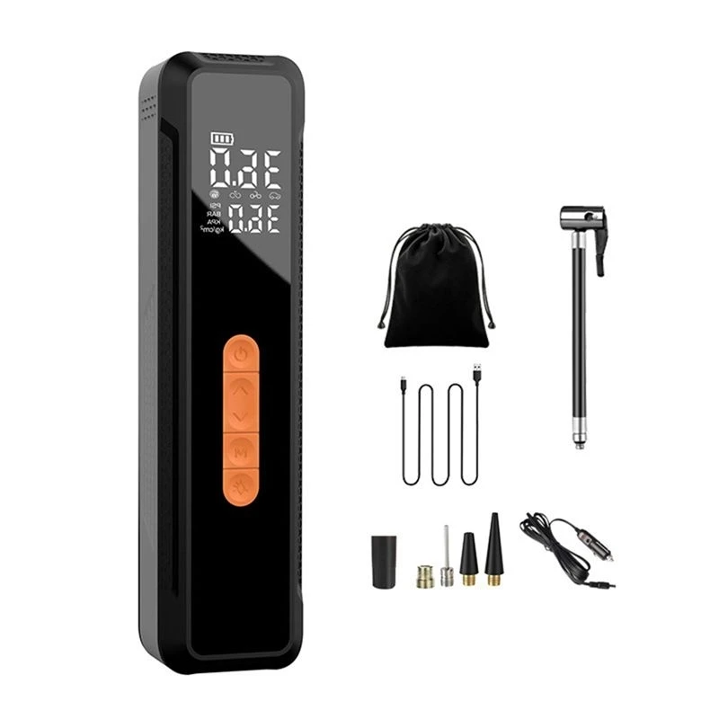 A89E-Sports Air Pump With Digital LCD Display, Electric Ball Pump For Basketball Soccer Football Volleyball