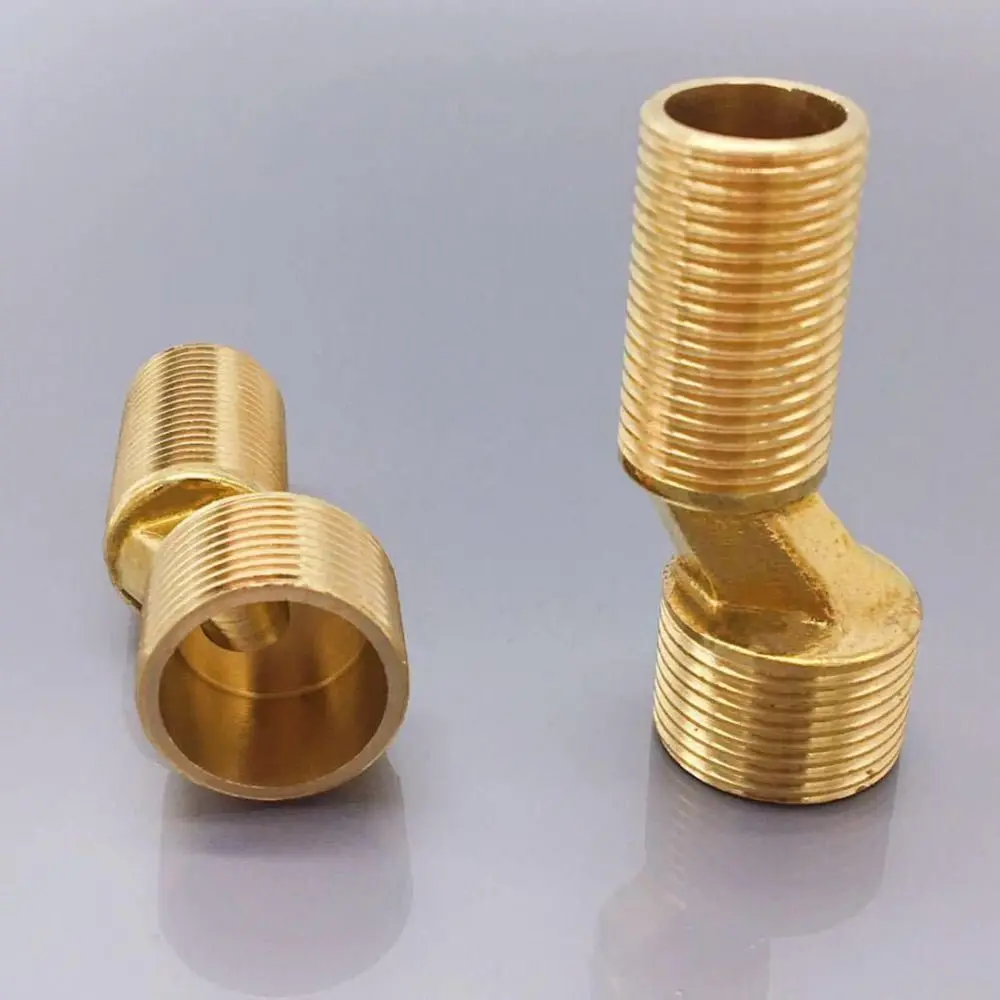 Copper Angled Curved Foot Lengthened Angle Adjustment Shower Faucet Adapter Wall Mounted Thickened Connecting Accessories