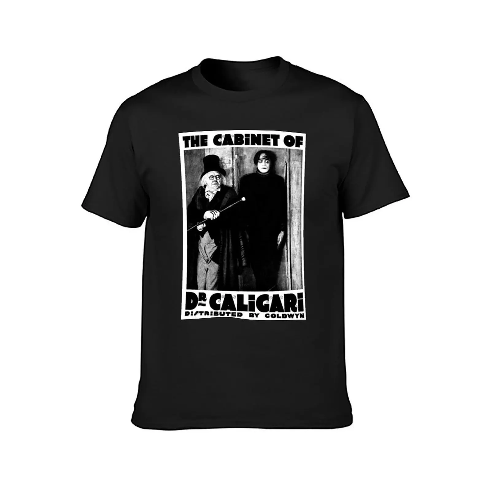 Caligari Poster b/w with lettering T-Shirt hippie clothes Blouse men graphic t shirts