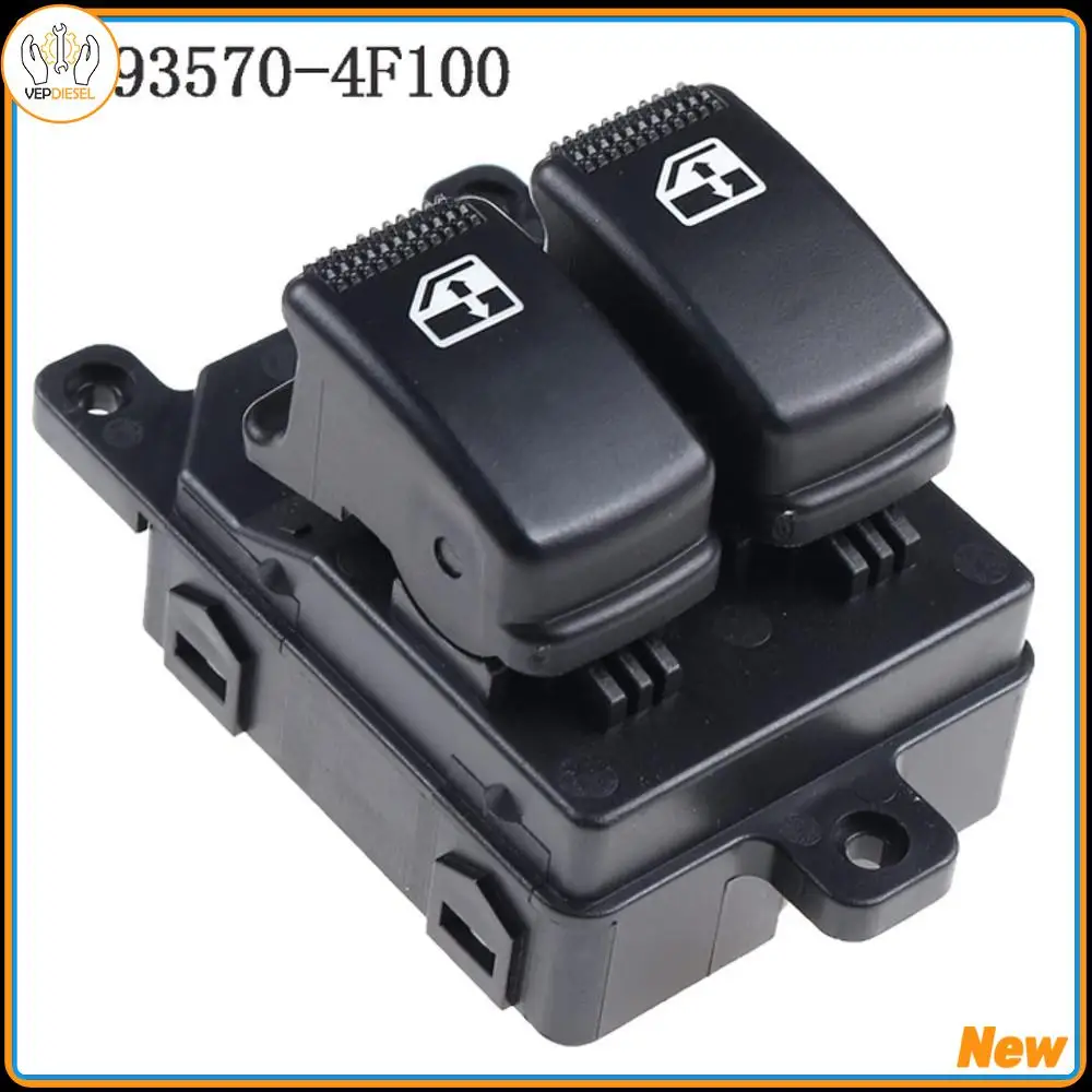 93570-4F100 مفتاح نافذة الباب لشركة هيونداي بورتر II 2003/12-2007/12 قطع غيار السيارات الرئيسية الجديدة