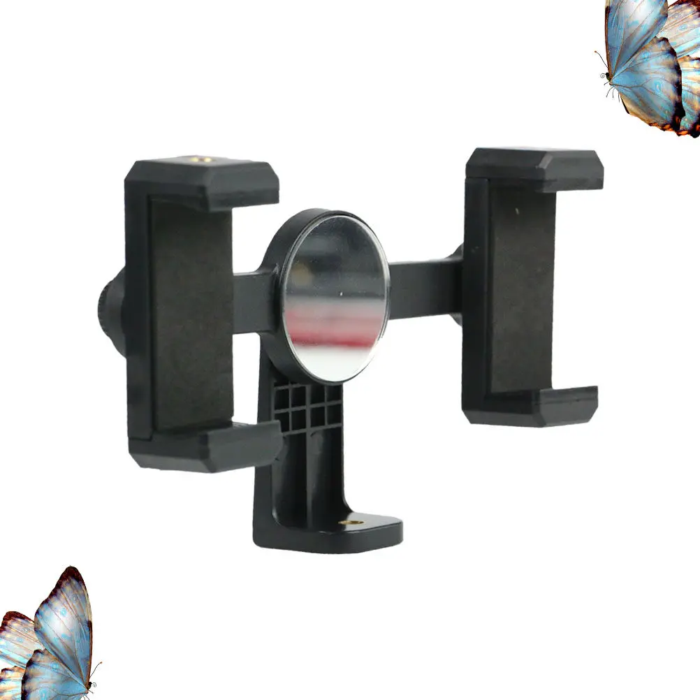 Two Phones Mobile Phone Holder Live Broadcast Endurable Support Makeup Mirror Adjustable Cellphone Stand for Streaming