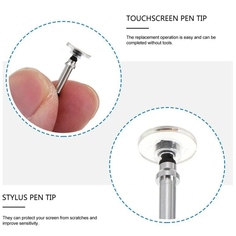 Sostituzione delle punte del disco, capacità per la punta del disco della penna stilo Touch per penna (confezione da 12)