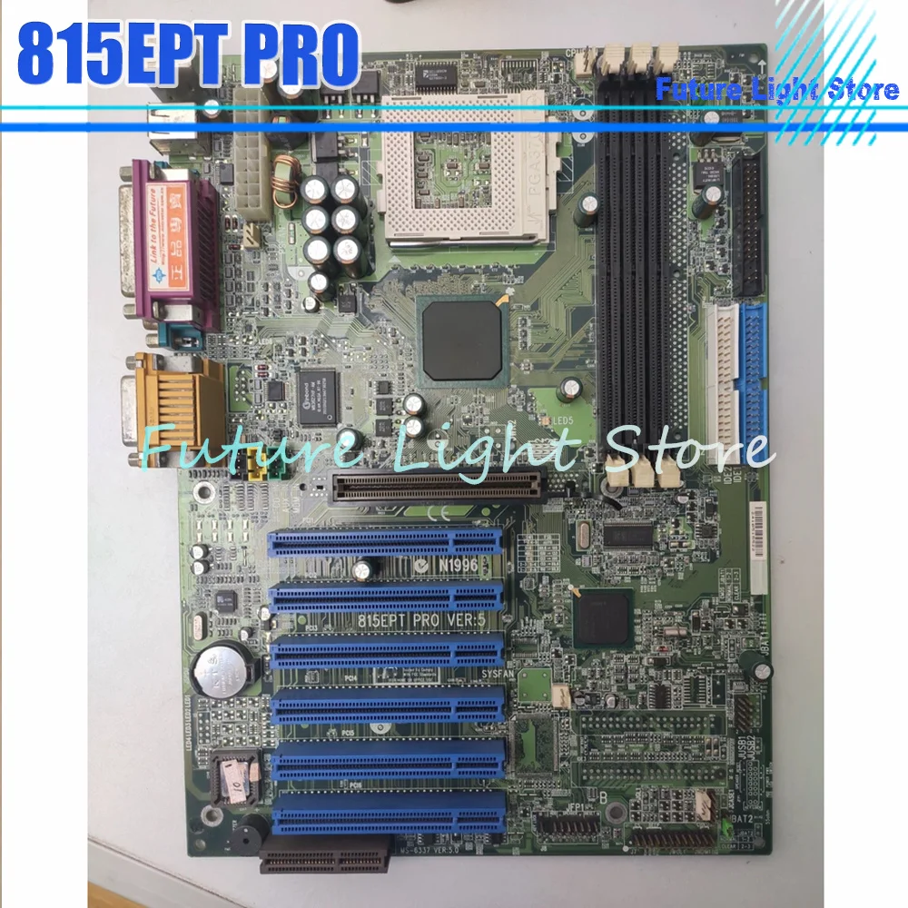

815EPT PRO Socket370 Industrial Control Motherboard With 6 PCI Slots And Dual COM Ports MS-6337