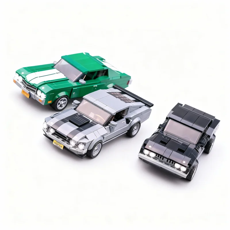 1087pcs MOC John Wick Car Bundle City Champions Model Building Blocks Christmas Gifts Assemble Creative Craft Brick Education - view 2