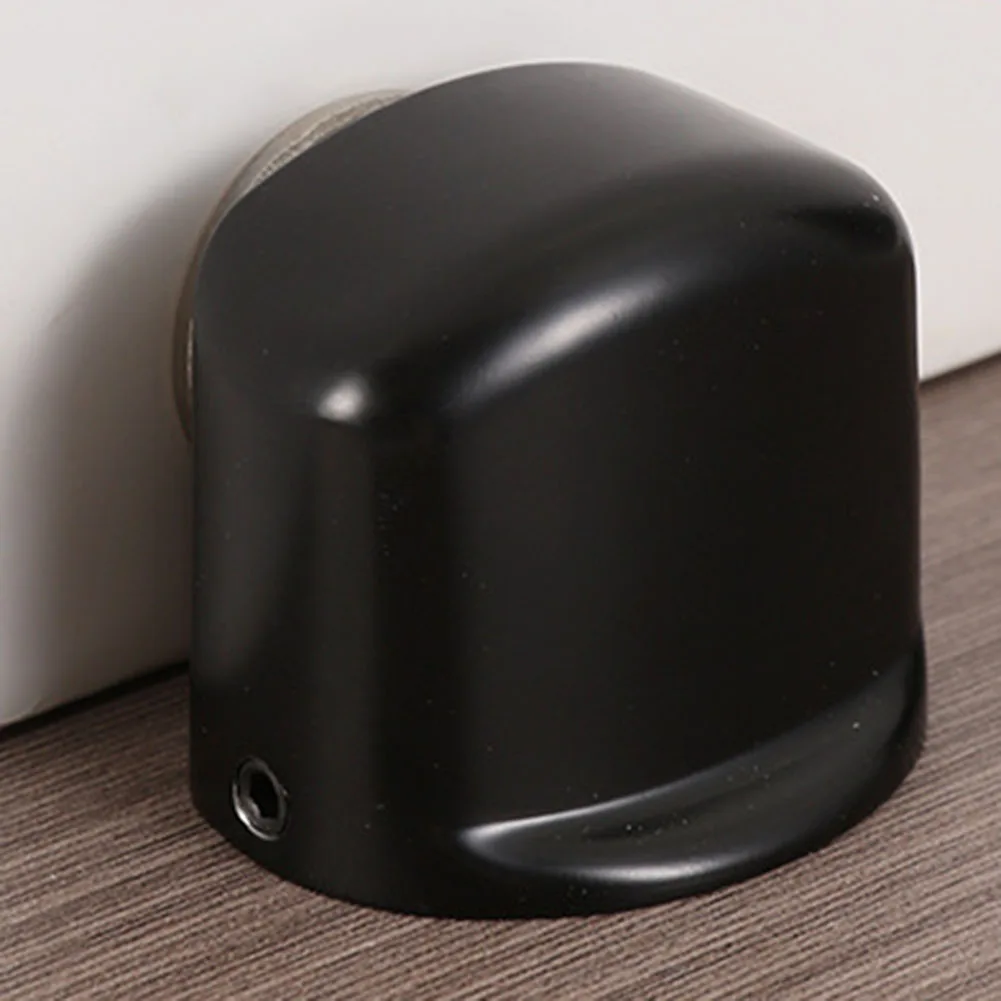 Magnetic Door Stopper Punch-free Door Touch Magnetic Suction Rubber Semi-circle Anti-collision Door Stop