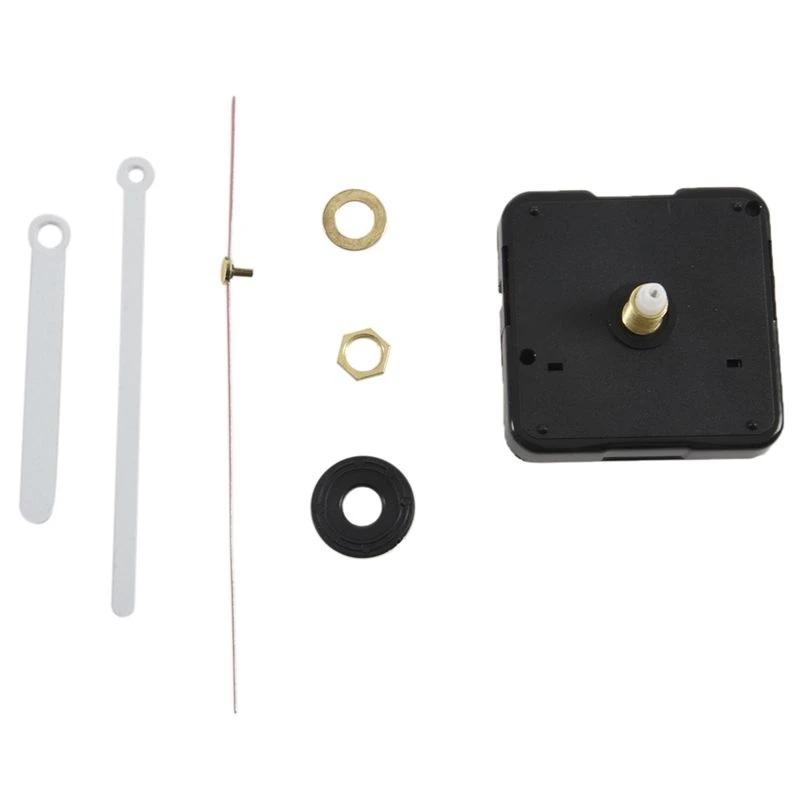 10X Clock Movement Mechanism With White Hour Minute Red Second Hand DIY Tools Kit Eco-Friendly