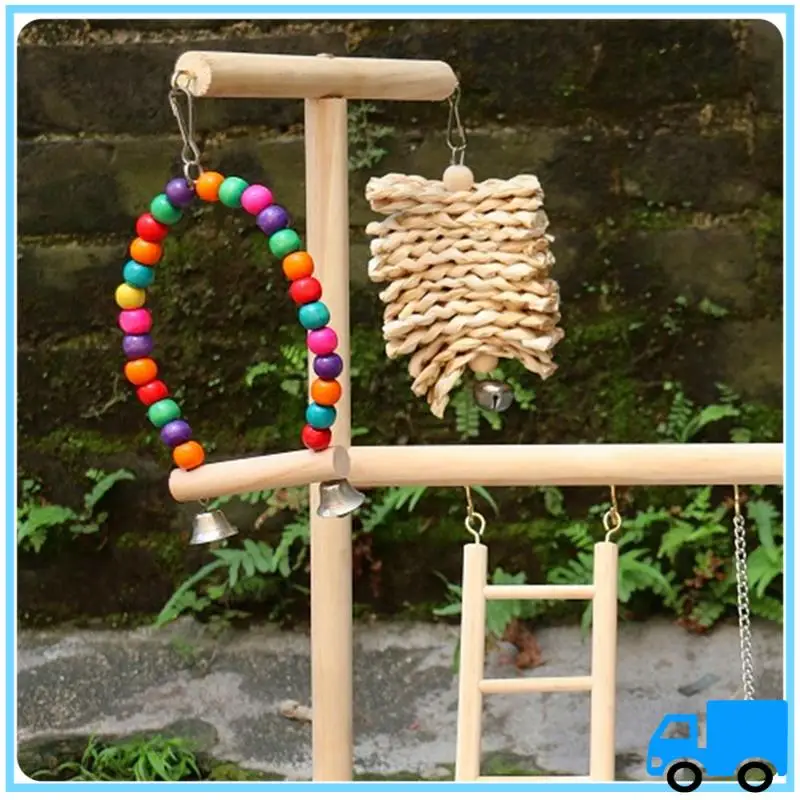 

Latest Small And Medium-Sized Parrot Wooden Racks And Parrot Play And Fitness Areas Are Designed For Small Parrots