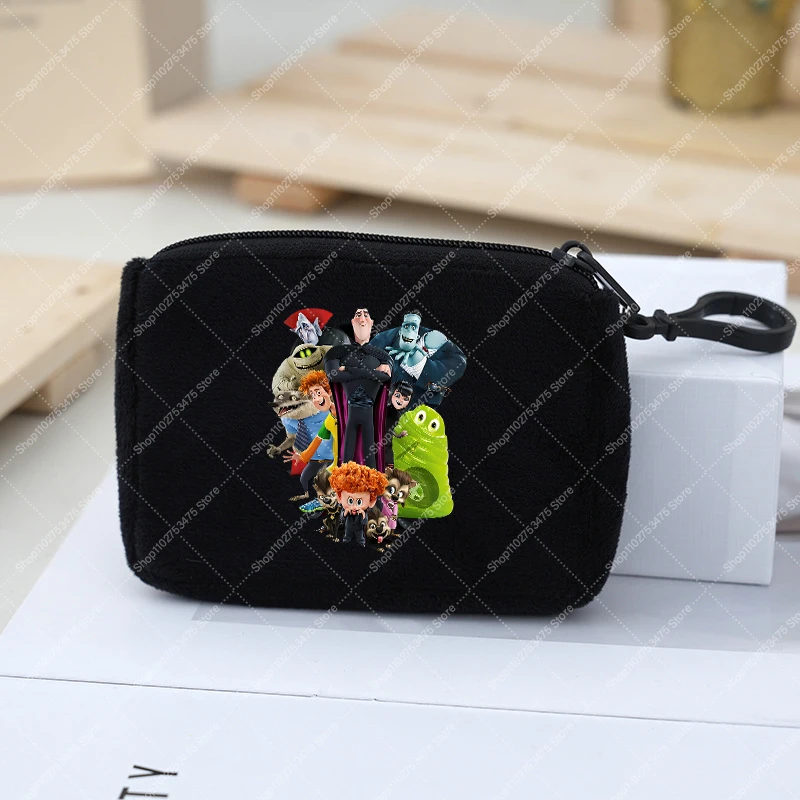 Hotels Transylvania Anime Plush Wallet Kids Cartoon Cute Purses Children Fashion Pendant Boy Girl Mini Money Bag Handbag Gifts