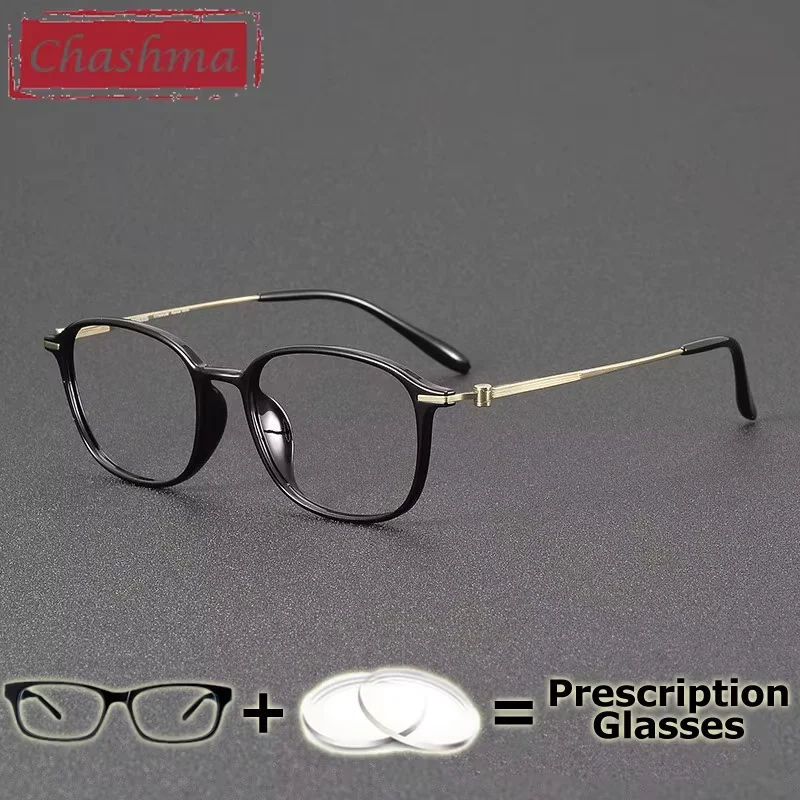 

Chashma Prescription Glasses Women Optical Eyeglasses Frames Myopia Men Ultem Titanium Reading Blue Light Blocking Spectacles