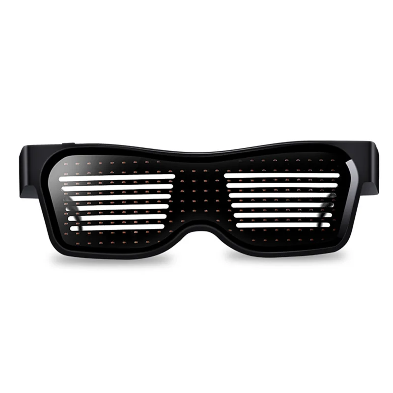 

Y49A-LED Glasses App Control Light Up Party Glasses Programmable DIY Text Graffiti Animation Luminous Sunglasses