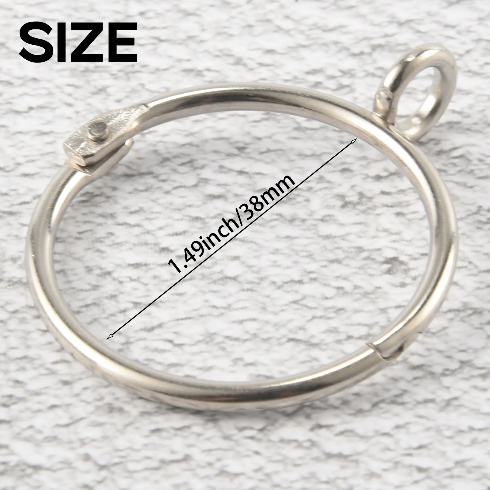 【hope】-20-pecas-de-argolas-de-cortina-prateadas-abriveis-e-fechaveis-de-metal-inoxidavel-com-ilhos-para-ganchos-15-polegadas