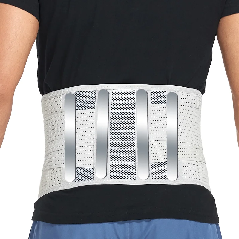 Lower Back Pain Relief Belt For Men Women Waist Trainer Back Braces Mesh Breathable Lumbar Support Cincher Scoliosis Straps Faja