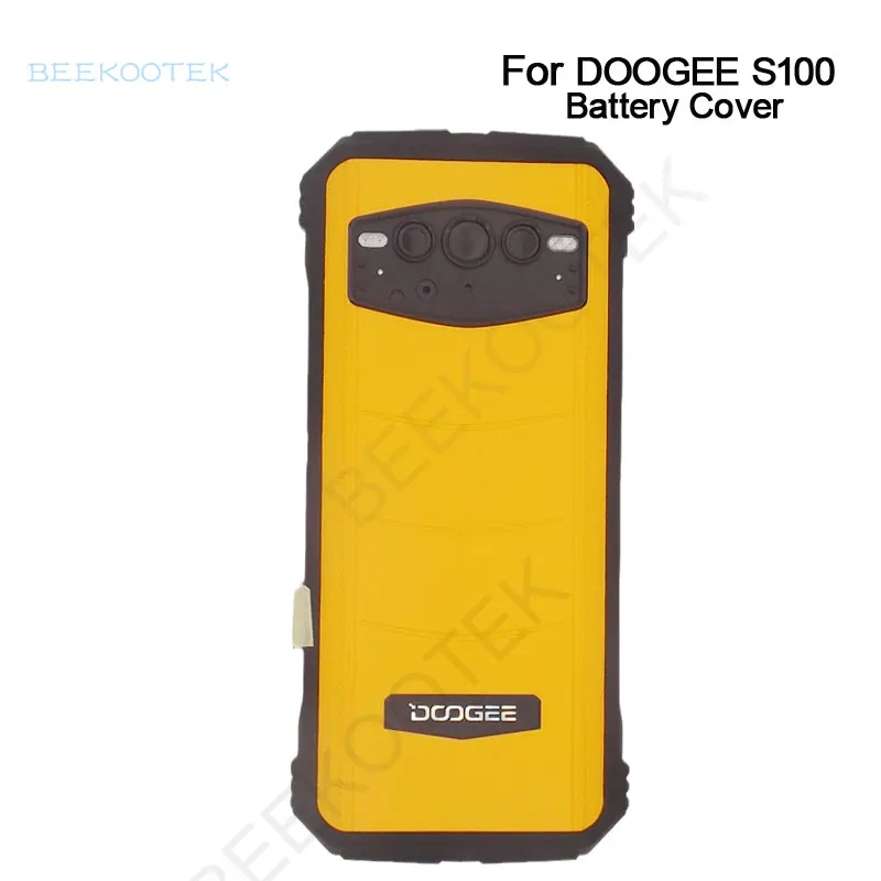 New Original DOOGEE S100 Battery Cover With Receiver Fingerprint Side Power Volume Custom Button Cable flex FPC For DOOGEE S100