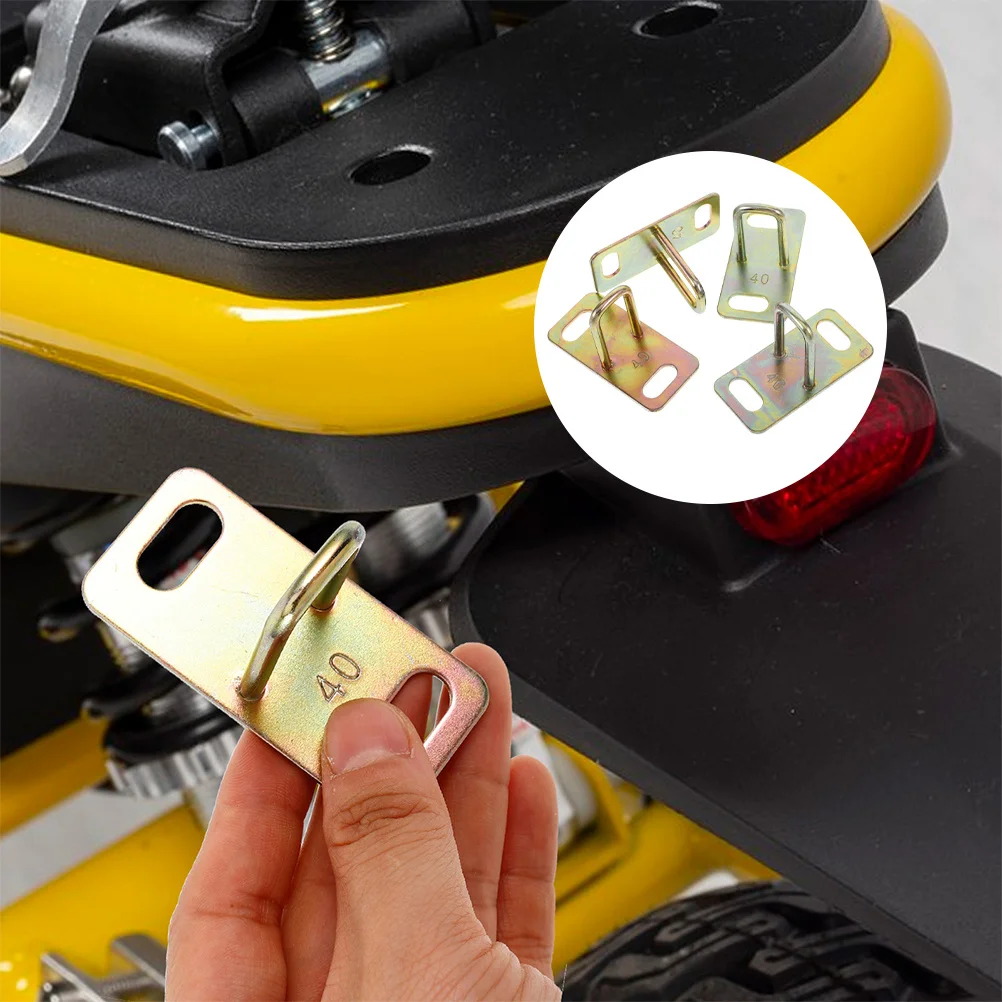 

8Pcs High-Strength Motorbike Seat Lock Plate Metal Durable Universal Compatibility Theft Protection Quick Install