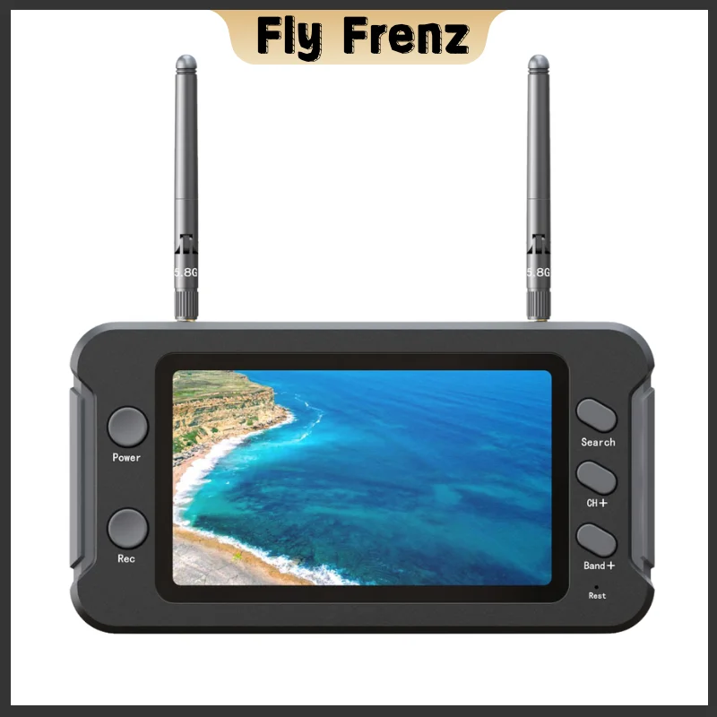 5.8G FPV Monitor With DVR 40CH 4.3 Inch LCD Display 16:9 NTSC/PAL Auto Search Video Record For RC FPV Drone Quadcopter