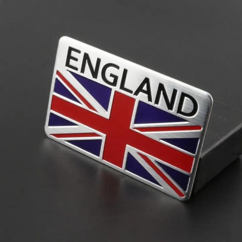 1 Pcs UK England Great Britain UNION JACK Flag Aluminium Badge Emblem 60mm*40mm  Car Styling