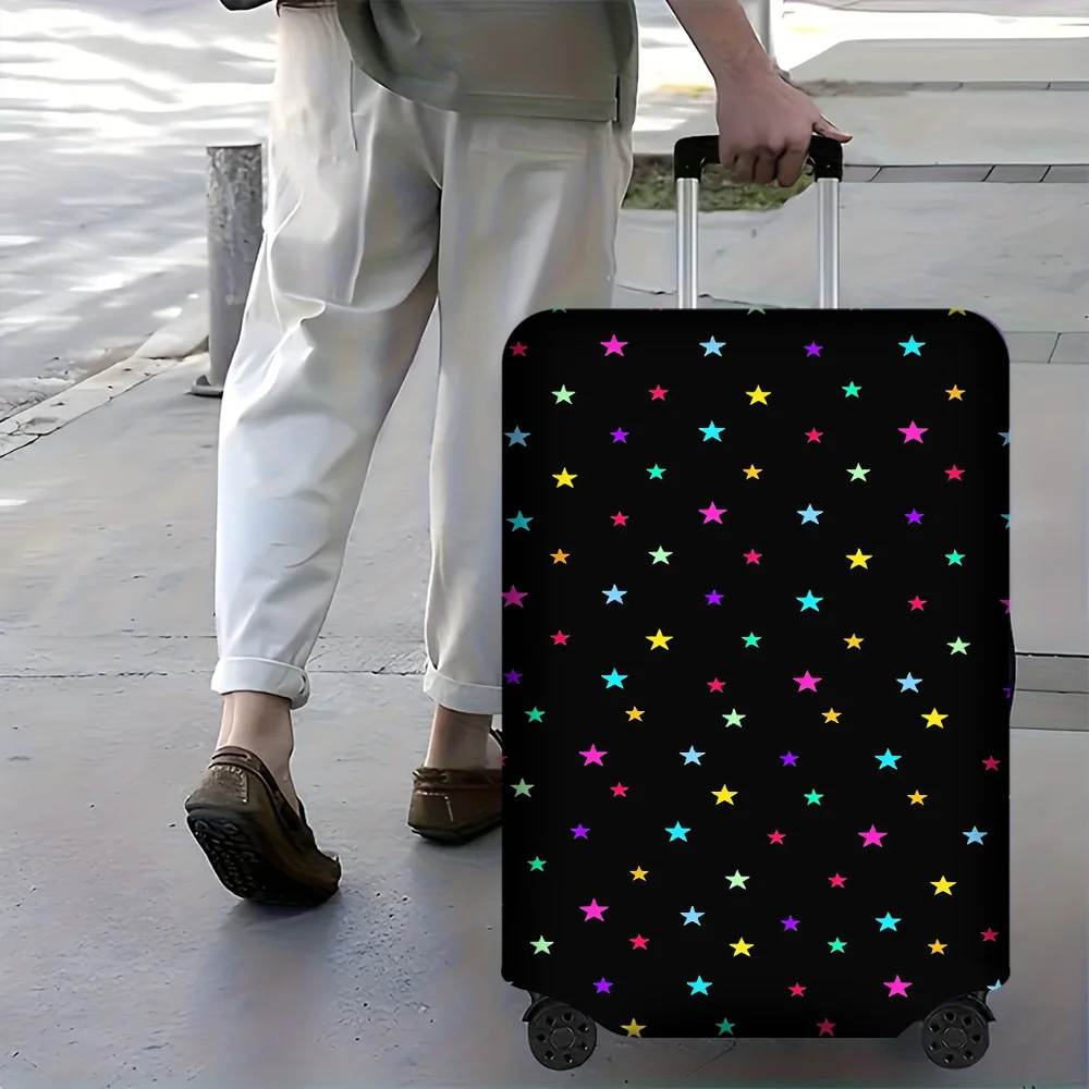 capa-de-bagagem-com-estampa-de-estrela-multicolorida-1-peca-para-tamanhos-de-bagagem-de-18-a-32-polegadas-acessorios-de-viagem-elasticos-e-a-prova-de-poeira-para-protecao-eficaz
