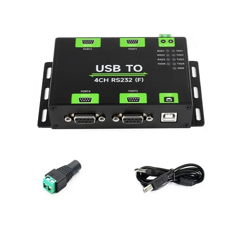 A29F-Industrial Isolated USB To 4CH RS232 Converter USB To Serial Adapter FT4232HL Chip Wind/Linux/Android,RS232