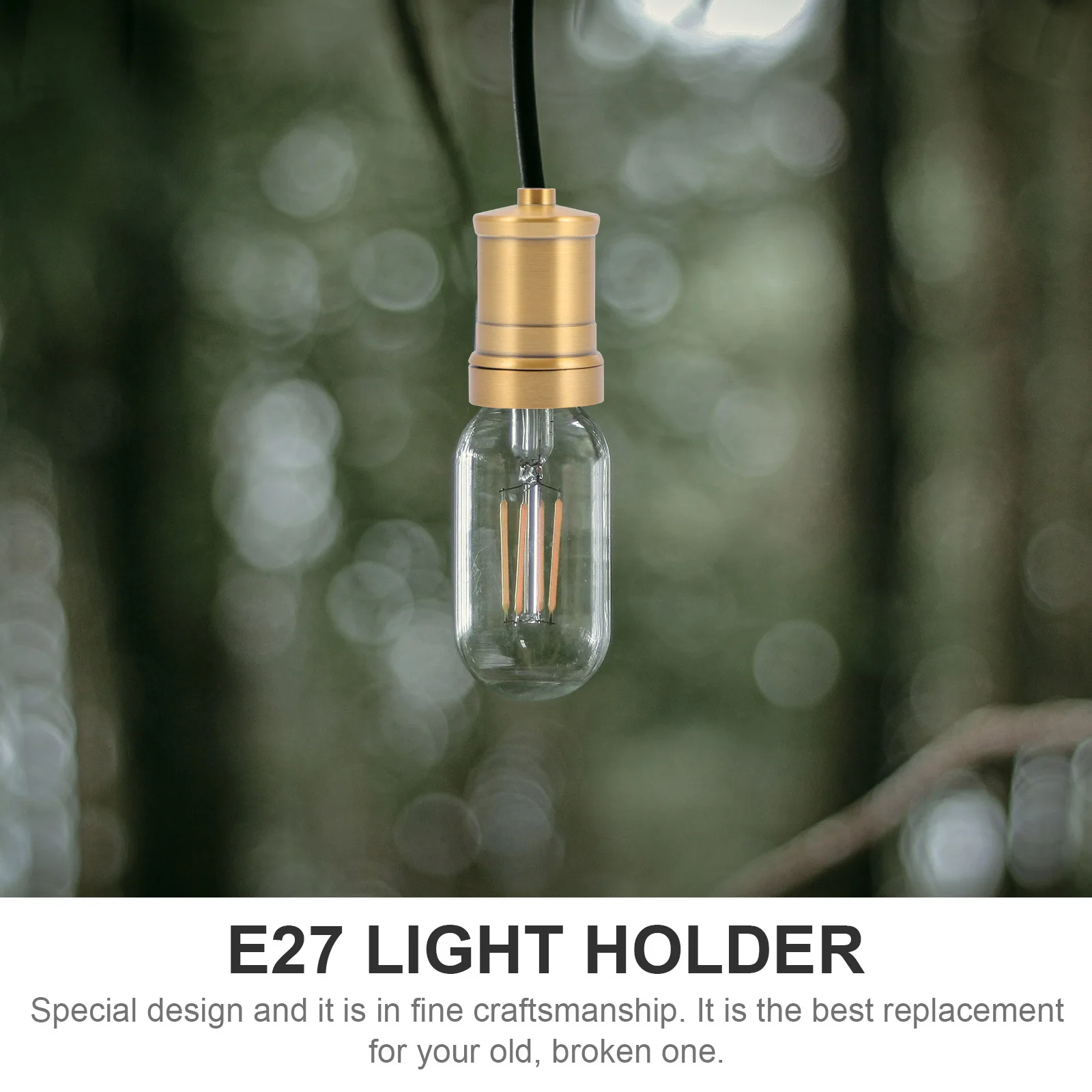

Retro Lamp Head Chandelier E27 Light Holder Thread Threaded Screw Bulb Socket Aluminum Pendant