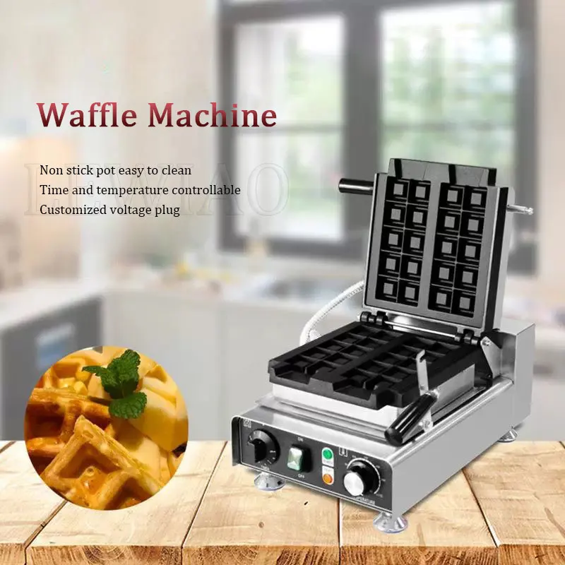 전기 110v 220v 와플 메이커 상업용 와플 기계 스퀘어 머핀 스틱 와플 만드는 기계 비 스틱