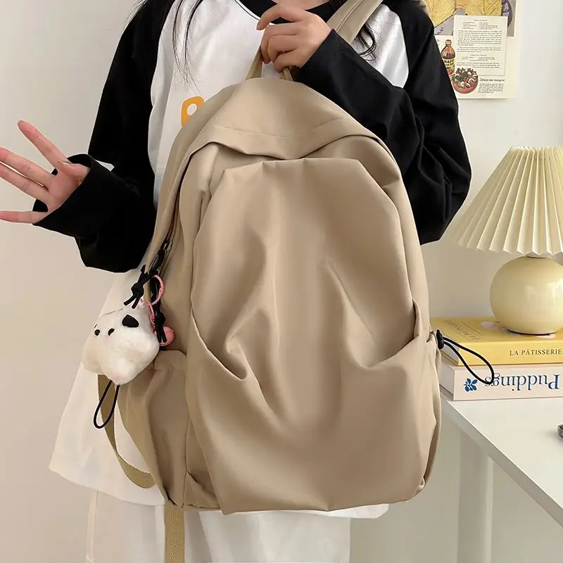 Mochila escolar de viaje de gran capacidad para estudiantes de secundaria, versión coreana, mochila informal para estudiantes universitarios que combina con todo