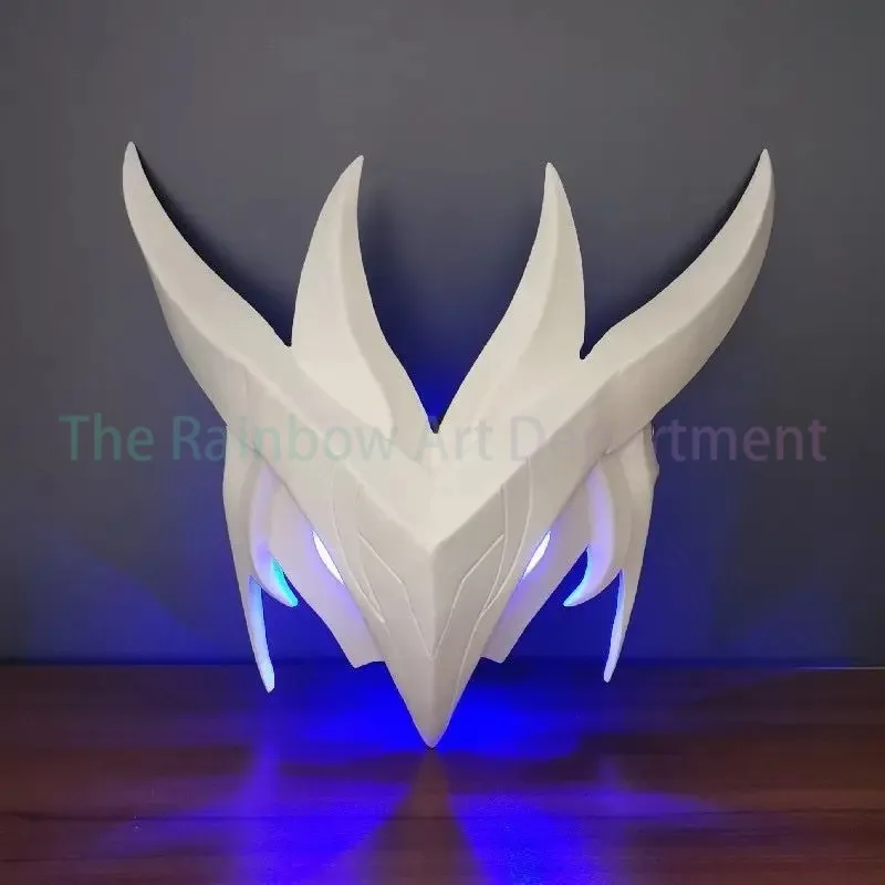 لعبة الهالوين League of Legends cos Yon Face Mask Dress Up Prom Demon Resin Glow Mask