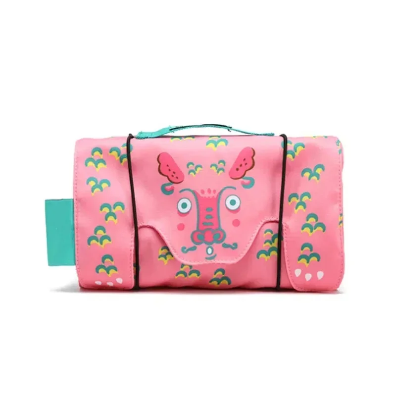 New 5styles Kawaii Portable Makeup Brush Bag Large Capacity Four In One Detachable Cute Animal Travel Cosmetic Storage Bags