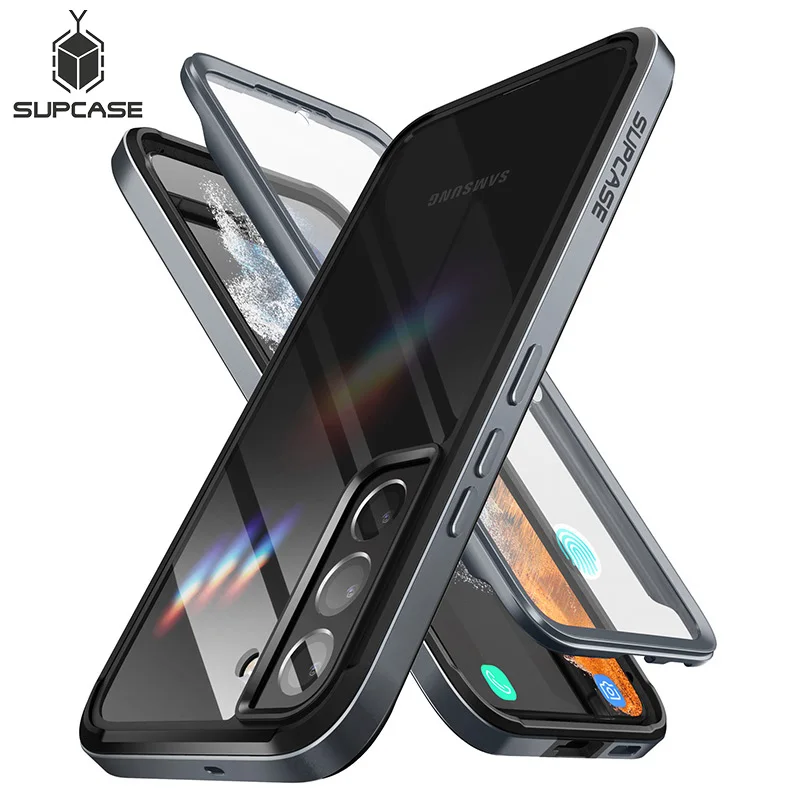 SUPCASE For Samsung Galaxy S22 Case 6.1 inch 2022 Release UB Edge Pro Slim Frame Clear Back Case WITH Built-in Screen Protector