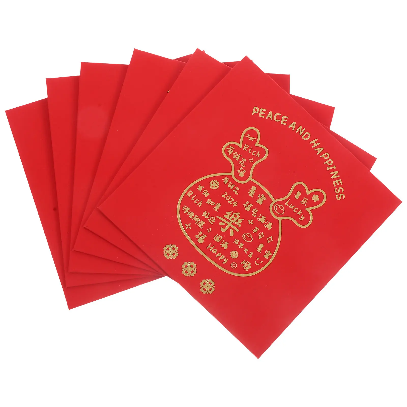 

12Pcs Spring Festival Red Envelopes 2024 Year of Dragon Money Packets Creative Festive Red Packets Lightweight Easy Open