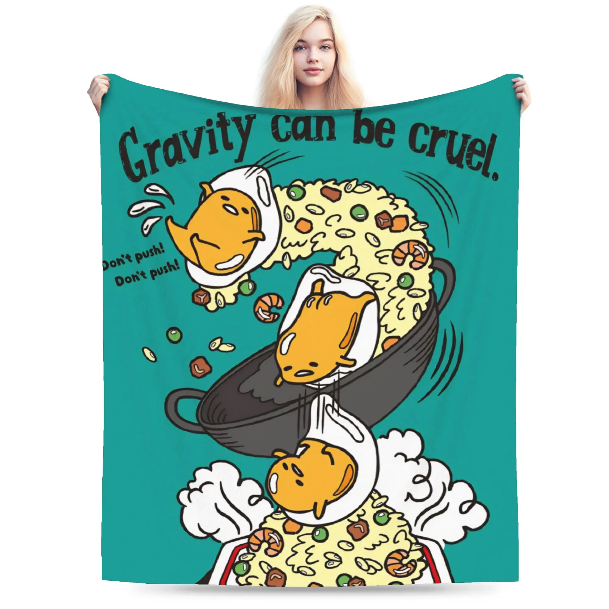 كسول البيض Gudetama بطانية قطيفة صبي فتاة الفانيلا رمي بطانية للأريكة كرسي لينة تصميم جودة المفرش هدية عيد ميلاد