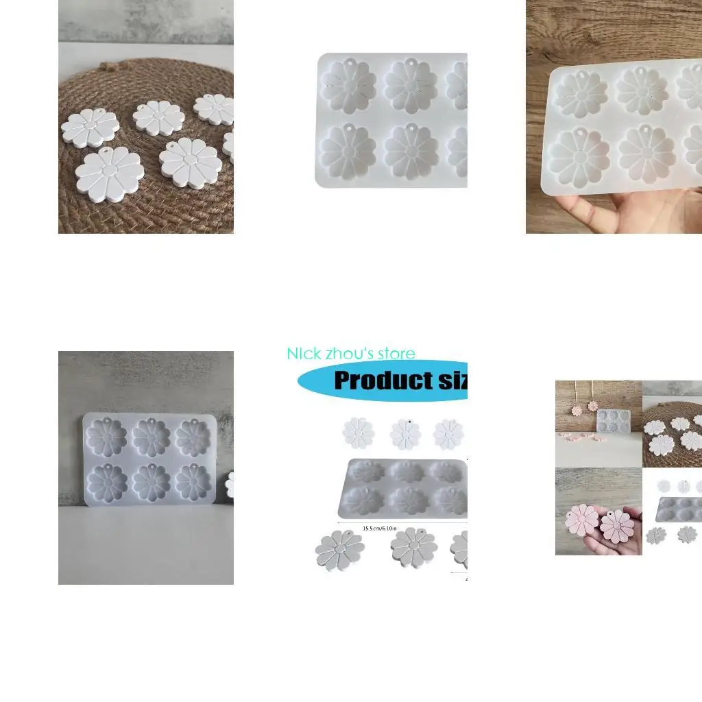 

E15E Creative Flower Designs Accessories Silicone Mold For DIY Crafting And Baking