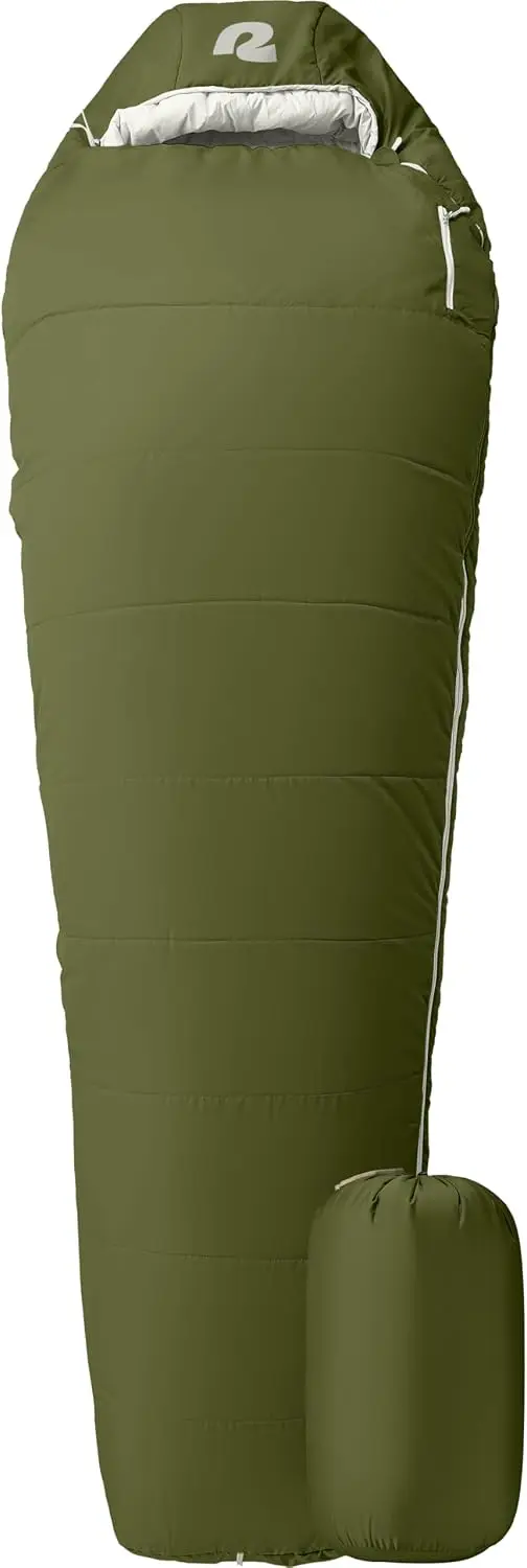 Dream Mummy Sleeping Bag - 5, 15, & 30°F Cold Weather Camping & Travel Essential Gear with Water - Resistant Shell & Synthetic