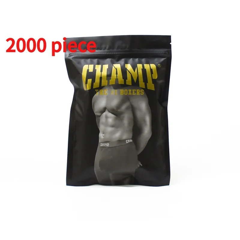 20 00piece.Custom.Custom logo Plastic bags clothing mylar zipper packing bag underwear digital print aluminum frosted zipper