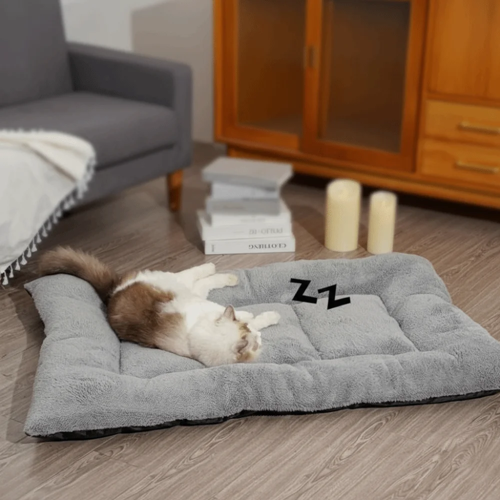 

Cat Cushion Pillow Warm Dog Bed Mat Non-slip Super Soft Pet Pad Comfortable Surrounding Style Thickened Pet Mat Winter