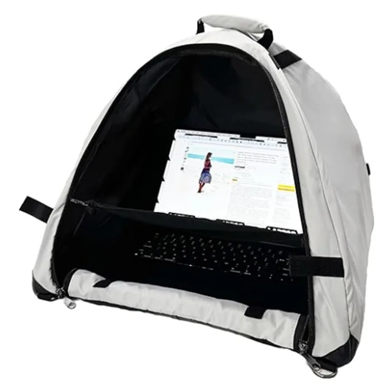 

Outdoor laptop sunshade tent bag, portable protective case, privacy screen cover waterproof