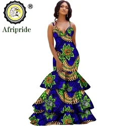 African long maxi dresses for women party wedding ball gown floor length sexy dress crop top sleeveless AFRIPRIDE S1925080