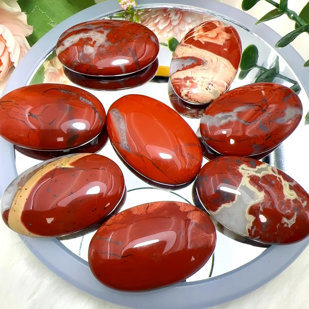1 pierre de jaspe rouge, cristal de guérison marbré rouge et blanc vibrant, parfait pour la décoration de la maison et les cadeaux de vacances