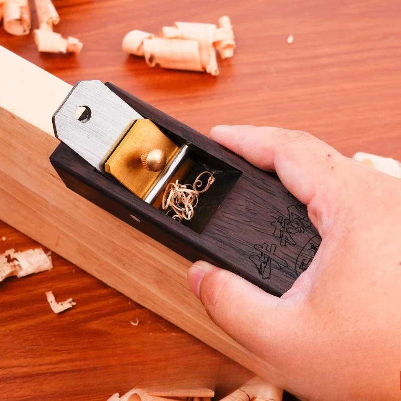 Woodworking Plane Broaching Plane Durable Bottom Brass Trimming Plane Deburring Scraper Comfortable Handmade Processing Tools