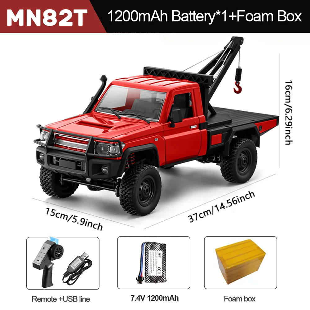 MN82S RC Crawler 1/12 Volledige Schaal LC79 RC Pickup Korte Truck 4WD Afstandsbediening Klimmen Off-road Auto Speelgoed voor Kinderen Volwassenen Geschenken