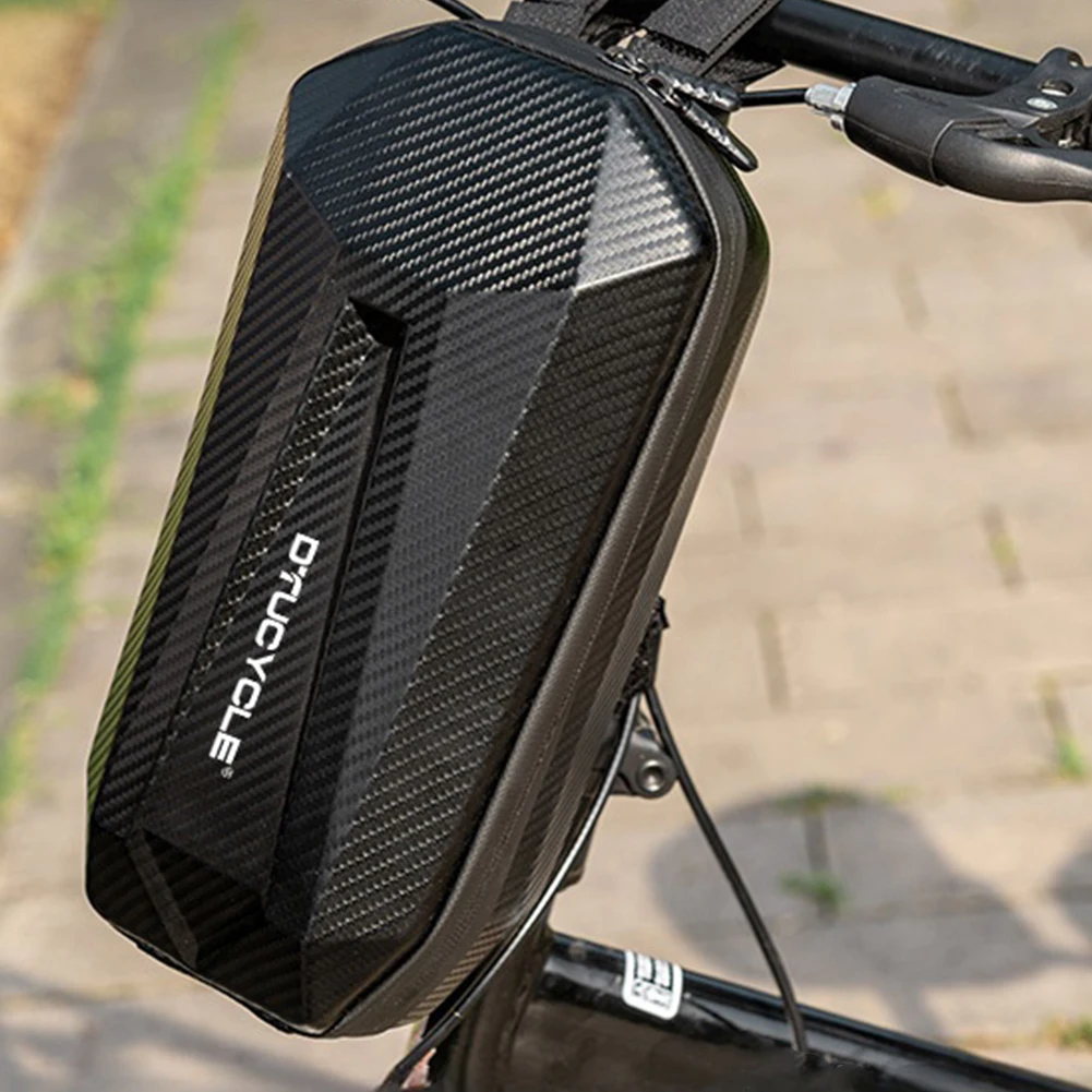 Bolsa frontal de bicicleta 2/4l, bolsa frontal para scooter elétrica, à prova d'água, bolsa para guidão, zíper duplo, armazenamento de bicicleta, acessórios de ciclismo