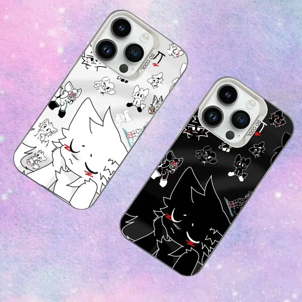 

Funny Cartoon B-Boykissers Phone Case For iPhone 16,15,14,13,12,11,Mini,Pro,SE,MAX White Matte Shockproof Cover