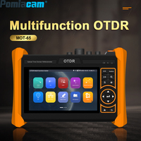 MOT-65 Fiber Optic OTDR Tester 5.4'' Multi-Function OTDR Fiber Optic Cable Tester VFL OPM OLS Dual Wavelength OTDR Fiber Tester