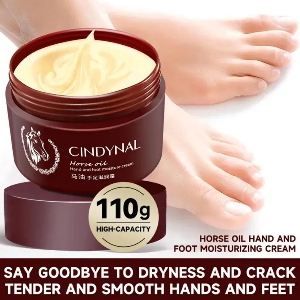 Horse Oil Skin Restoration Cream,110g Repair Hand Cream, Moisturizing Foot Cream,Foot Repair Cream,Anti Foot Cream for Women Men