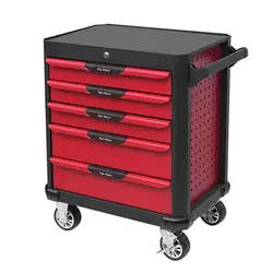 5-Drawer Rolling Tool Chest Heavy Duty Storage Tool Box with Wheels and Drawers Toolbox with Lock for Workshop Mechanics Garag