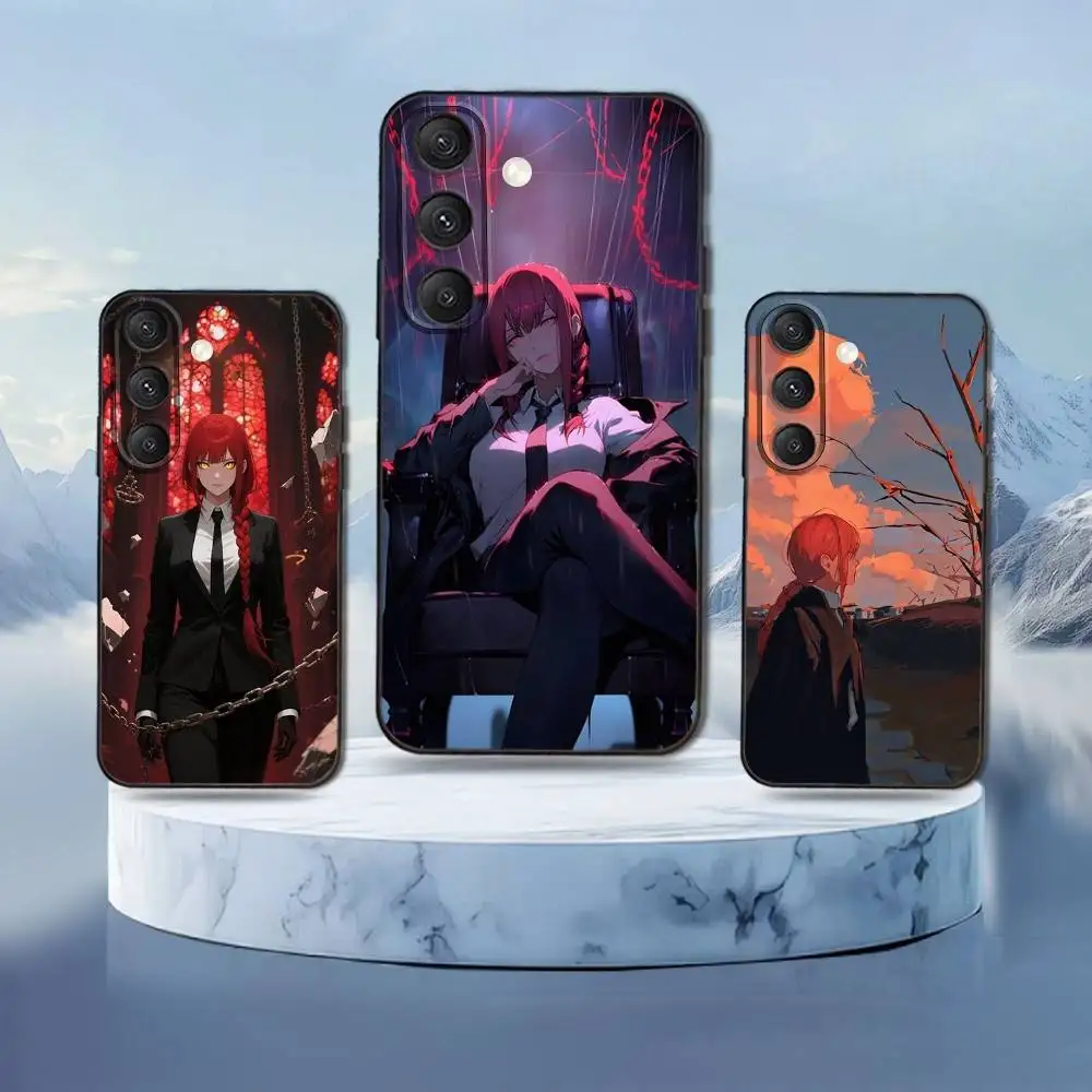 

M-Makima-S Phone Case For Samsung Galaxy S25,S24,S21,S22,S23,S30,Ultra,S20,Plus,Fe,Lite,Note,10,9,5G Black Cover