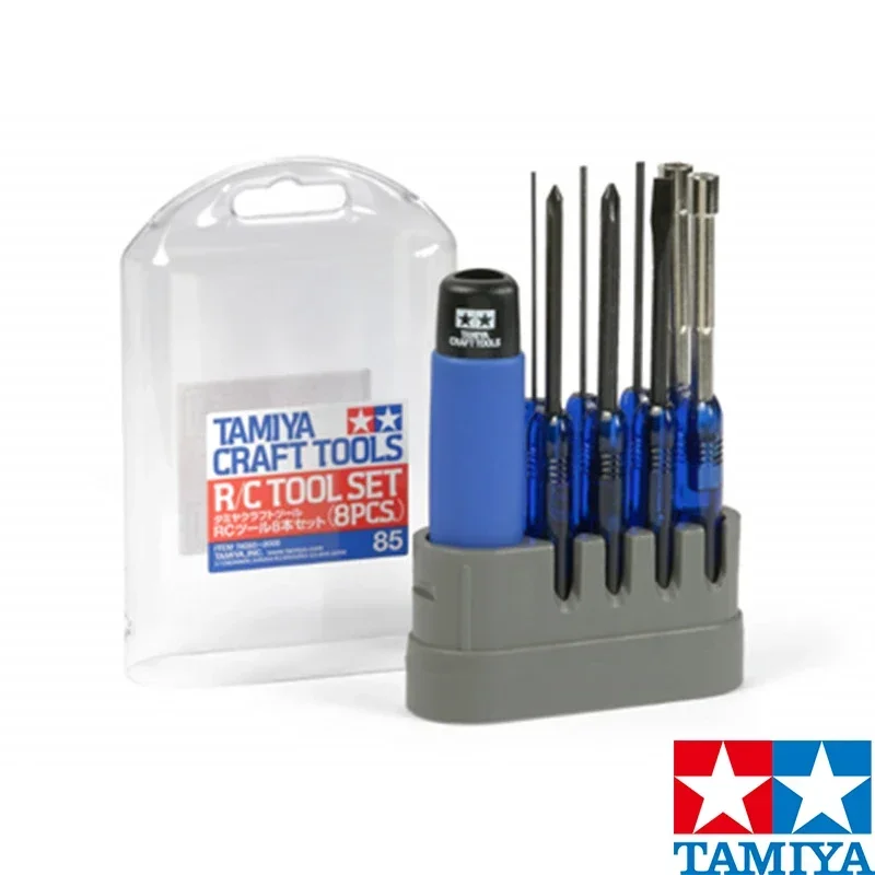 Tamiya Model Craft Tools 74085 Set di strumenti Cacciavite con custodia Cacciavite per dado esagonale per strumento di costruzione di modelli di assemblaggio Fai da te