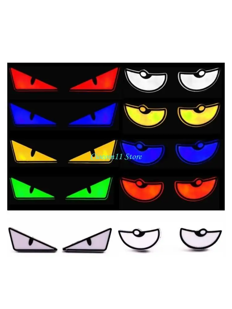 Y1UB LED Monsters Eye Motorcycle  Lights Decorative Lamp For Night Riding 2pcs