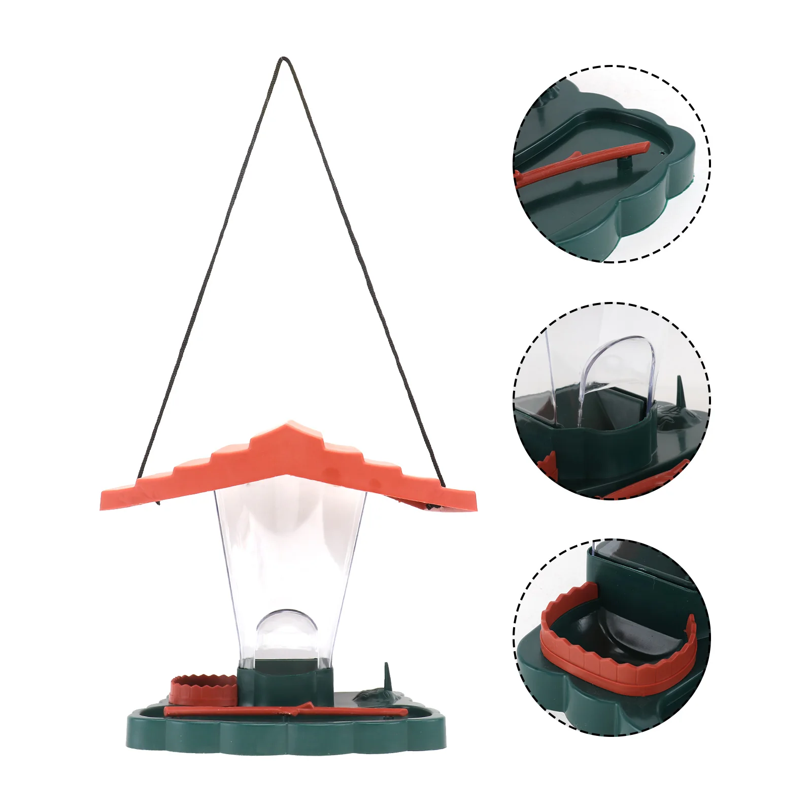 

Bird Feeder Feeders for Outdoors Feeding Device Peanut Supplies Apparatus Plastic Tools Hanging Accessory